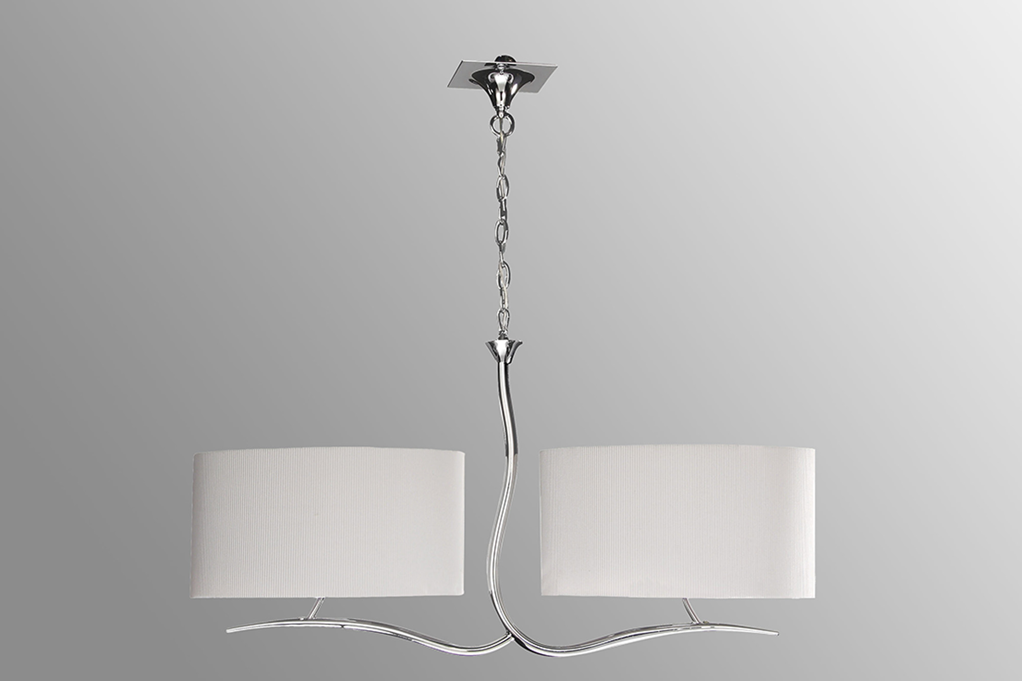 Eve Polished Chrome-Spain White Ceiling Lights Mantra Multi Arm Fittings
